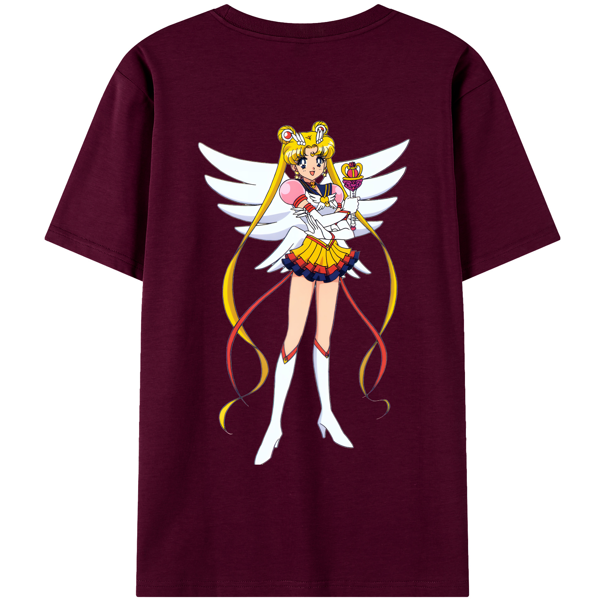 （画像用） 美少女戦士セーラームーン 月野 うさぎ つきの うさぎ Sailor Moon Tsukino Usagi レディース半袖Tシャツ(バックプリント)